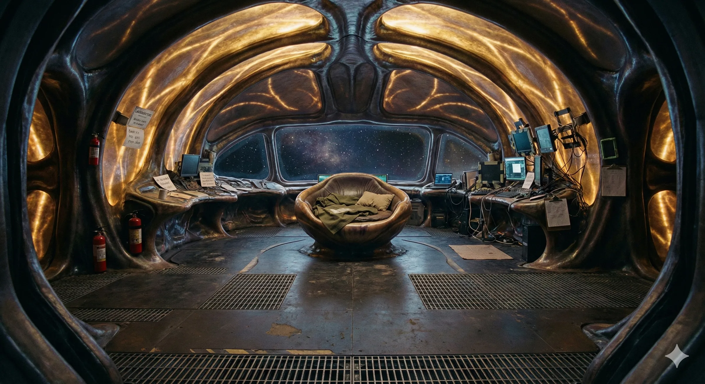 Interior view of the Vagrant Wanderer bridge